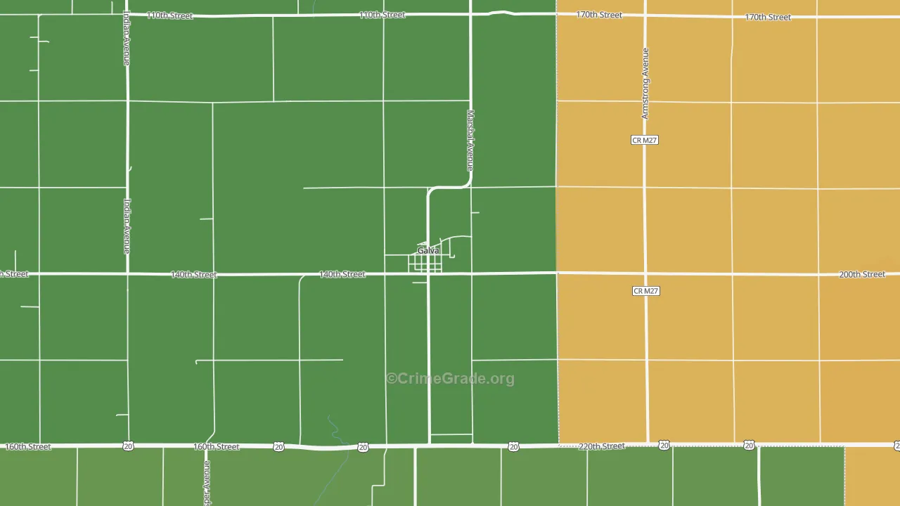 51020, IA Map of Theft Rates