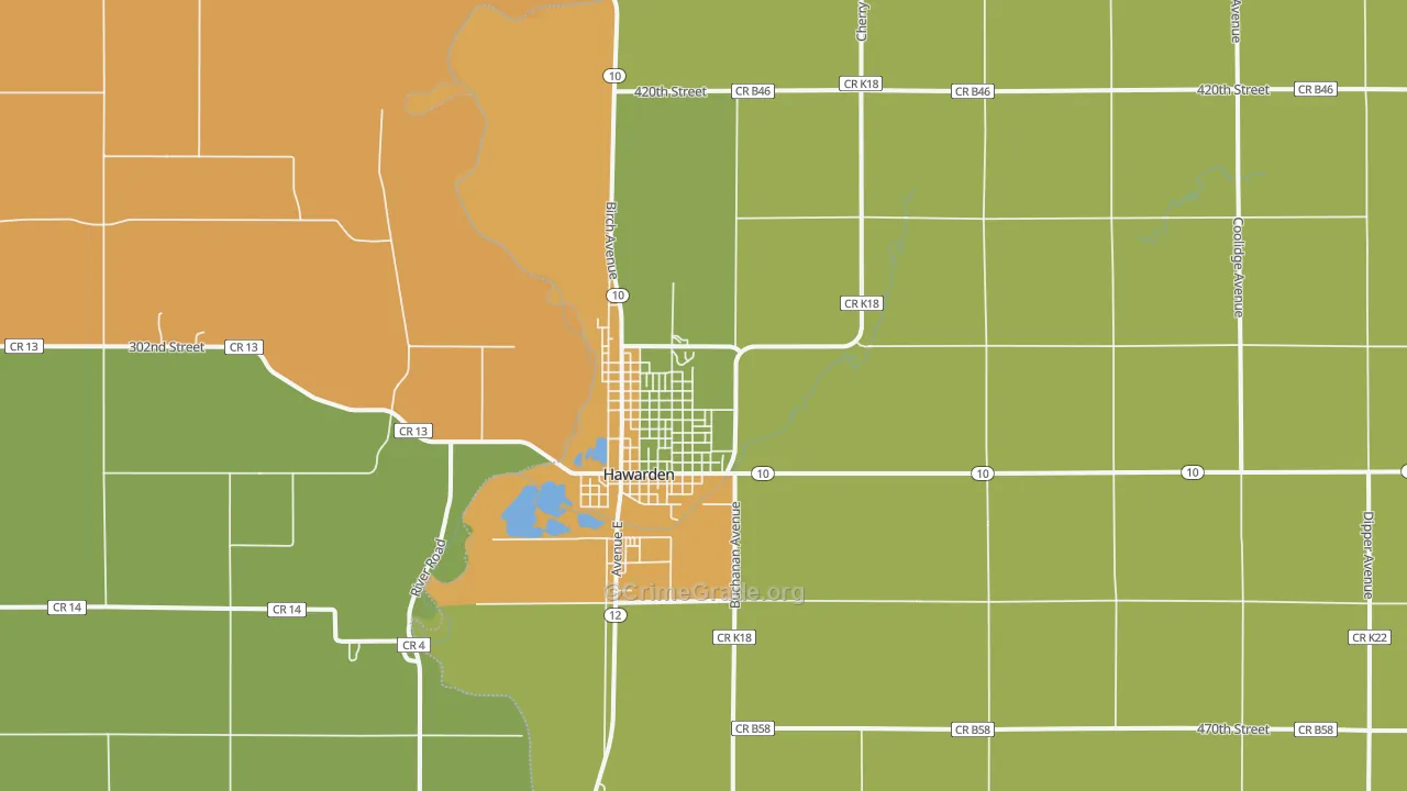 51023, IA Map of Theft Rates