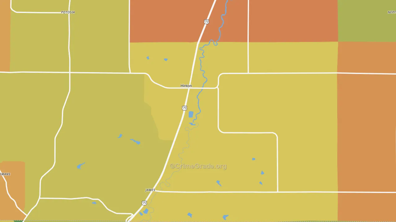 51024, IA Map of Theft Rates