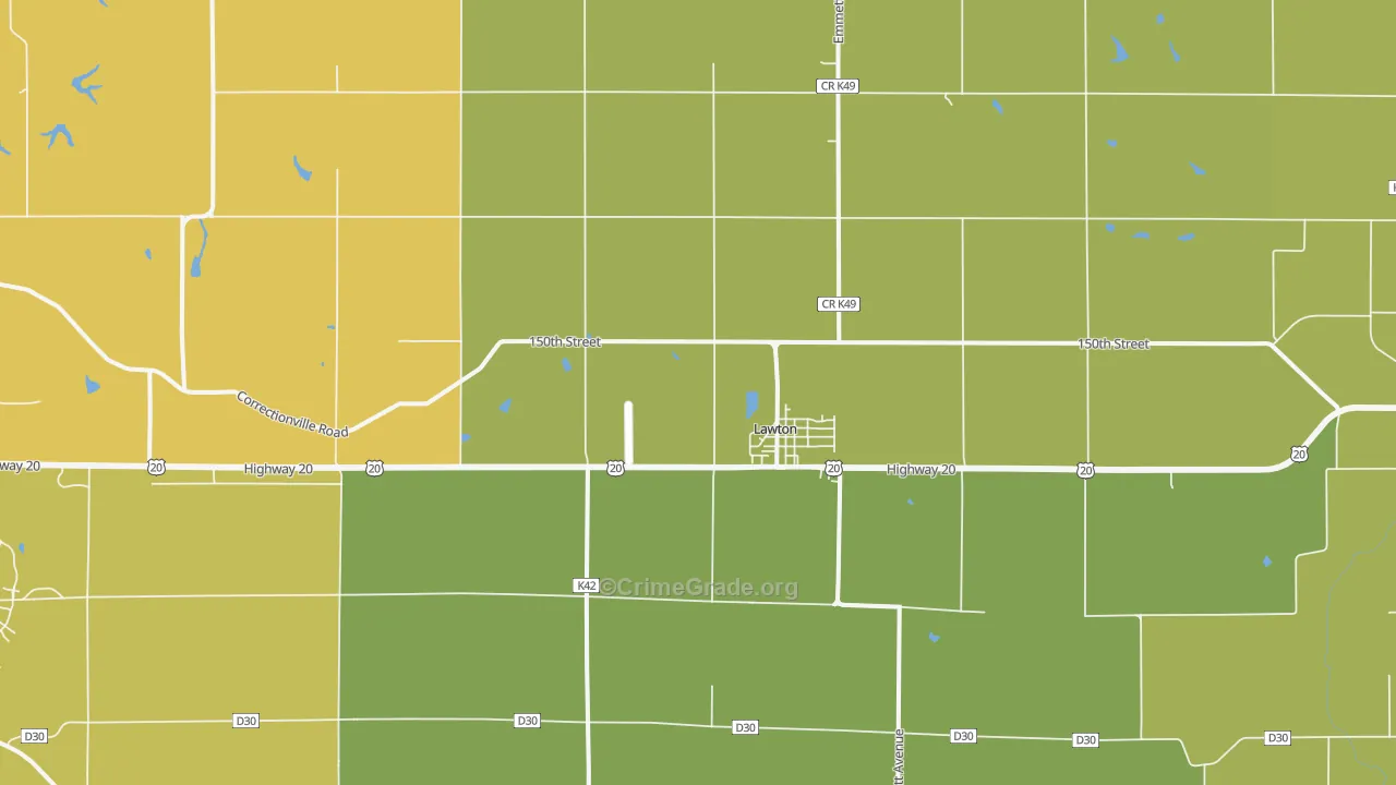 51030, IA Map of Theft Rates