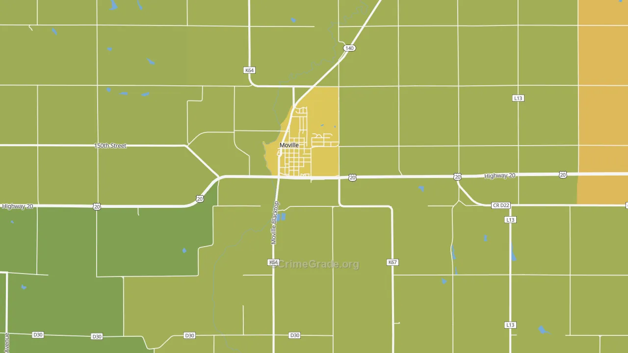 51039, IA Map of Theft Rates