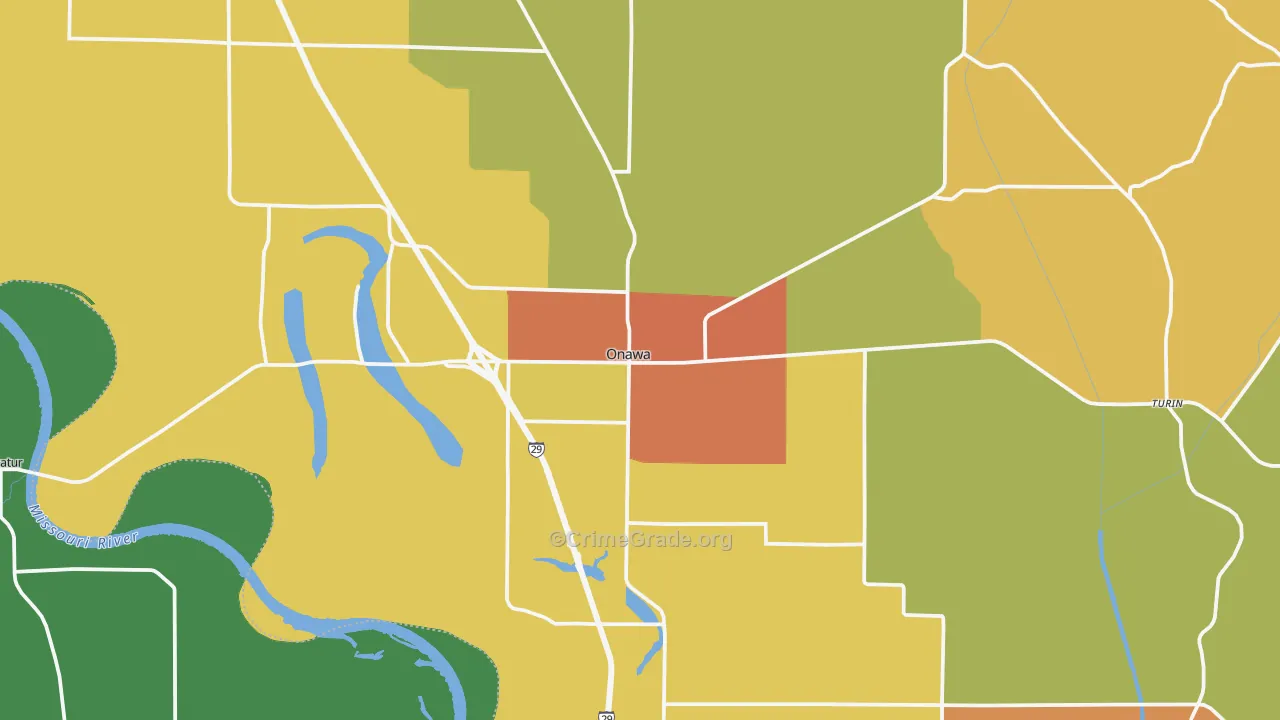 51040, IA Map of Theft Rates