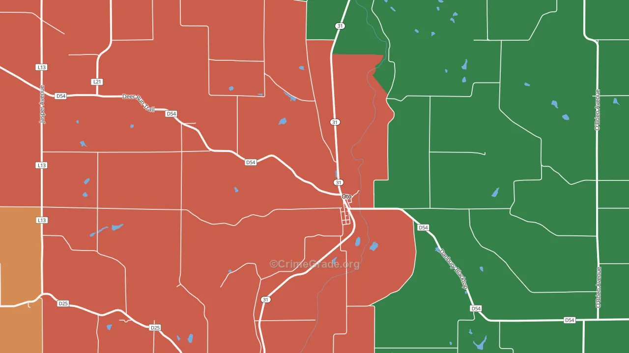 51044, IA Map of Theft Rates