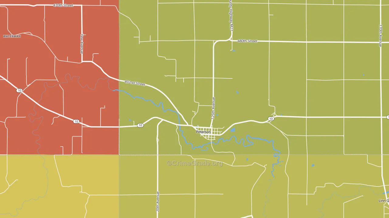 51047, IA Map of Theft Rates