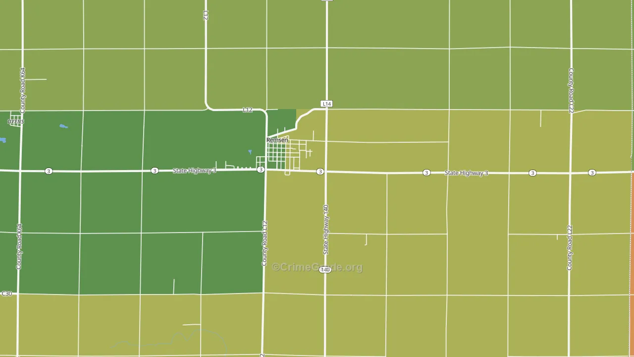 51050, IA Map of Theft Rates