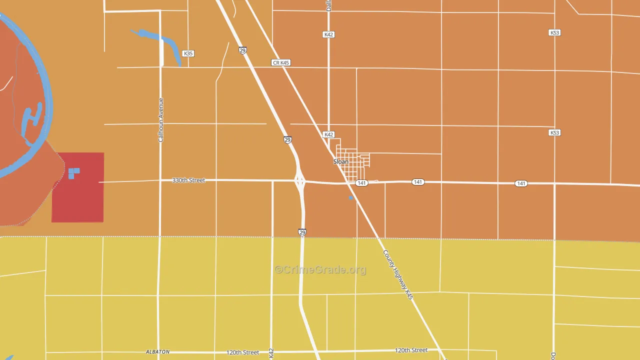 51055, IA Map of Theft Rates