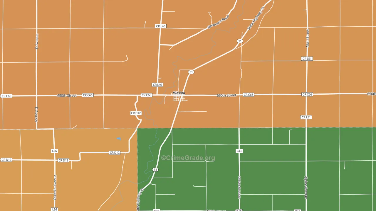51061, IA Map of Theft Rates