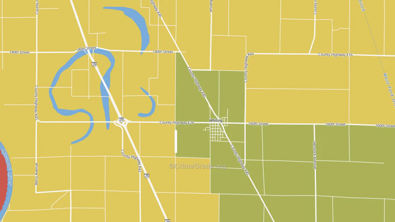 51063, IA Map of Theft Rates