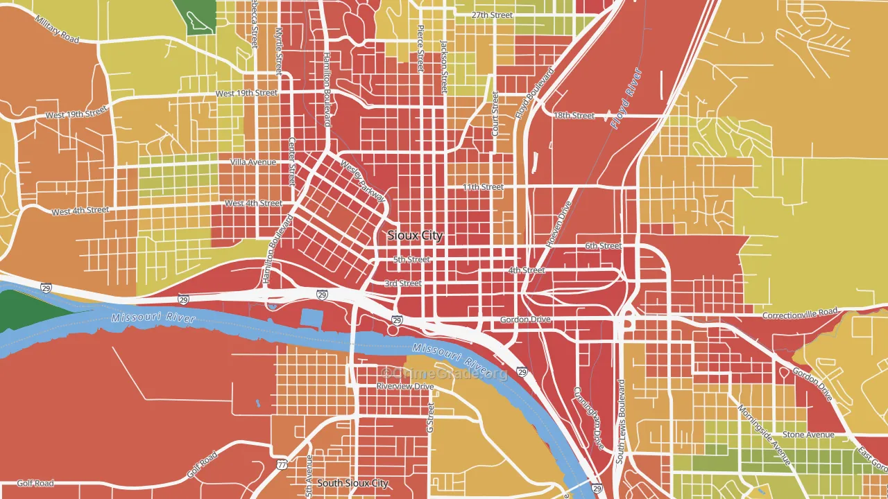 51101, IA Map of Theft Rates