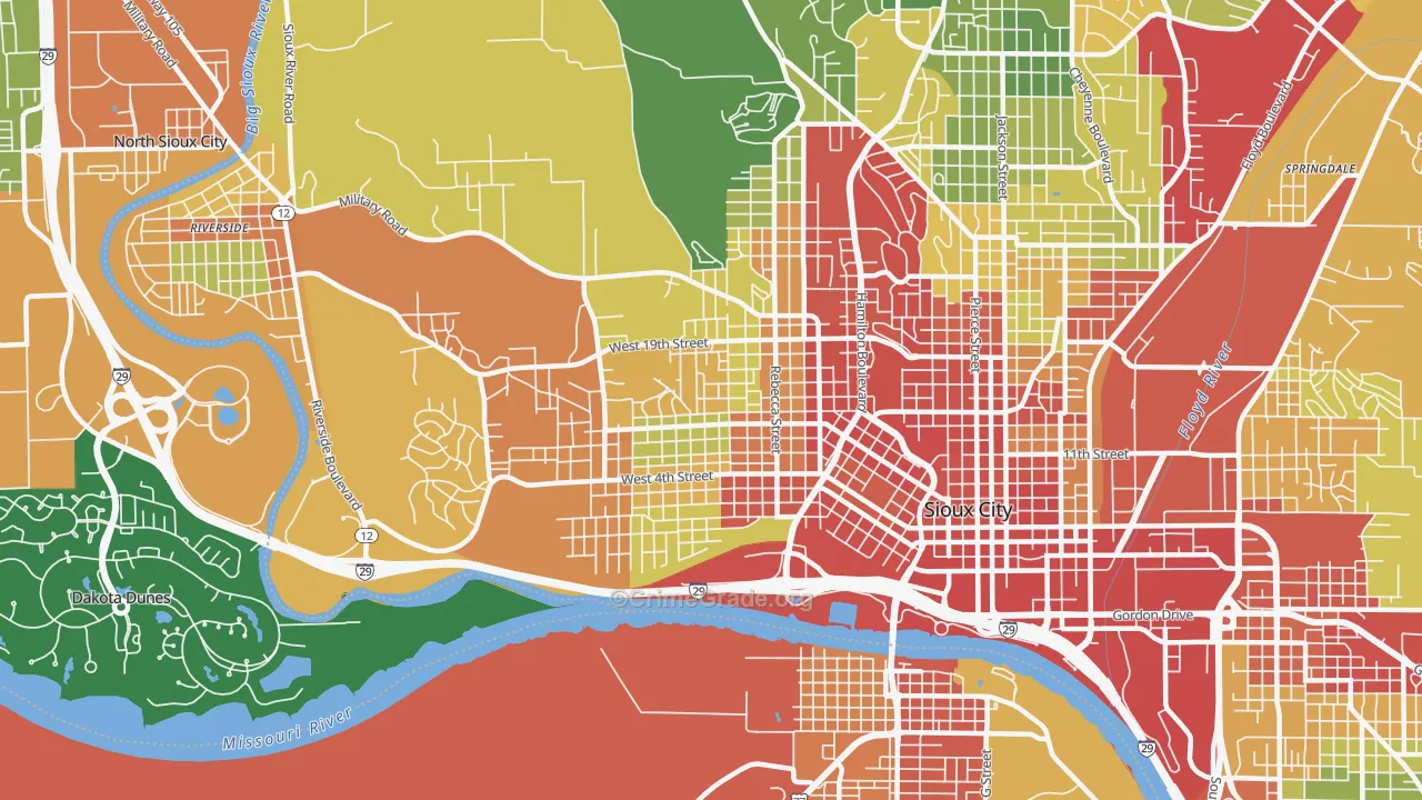 51103, IA Map of Theft Rates