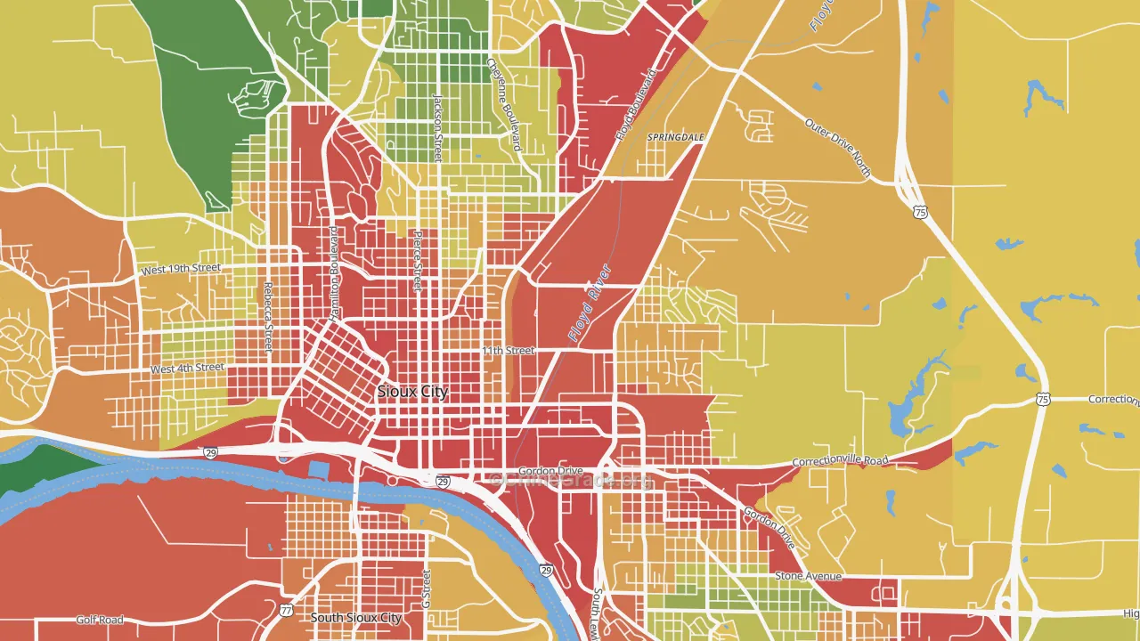 51105, IA Map of Theft Rates