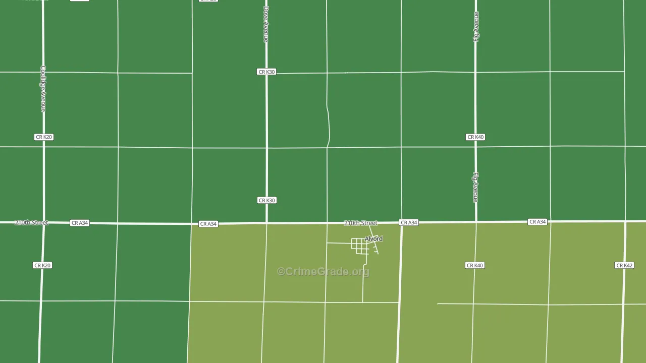 51230, IA Map of Theft Rates