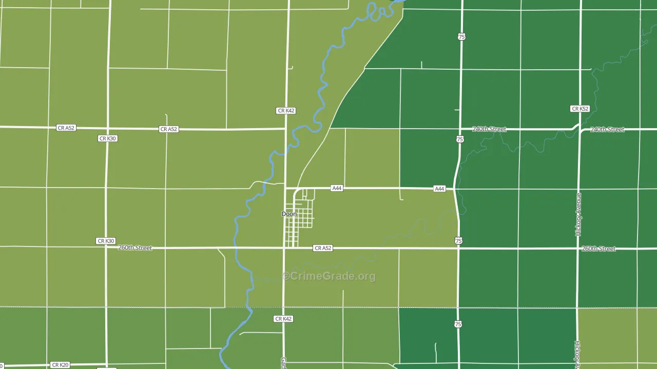 51235, IA Map of Theft Rates
