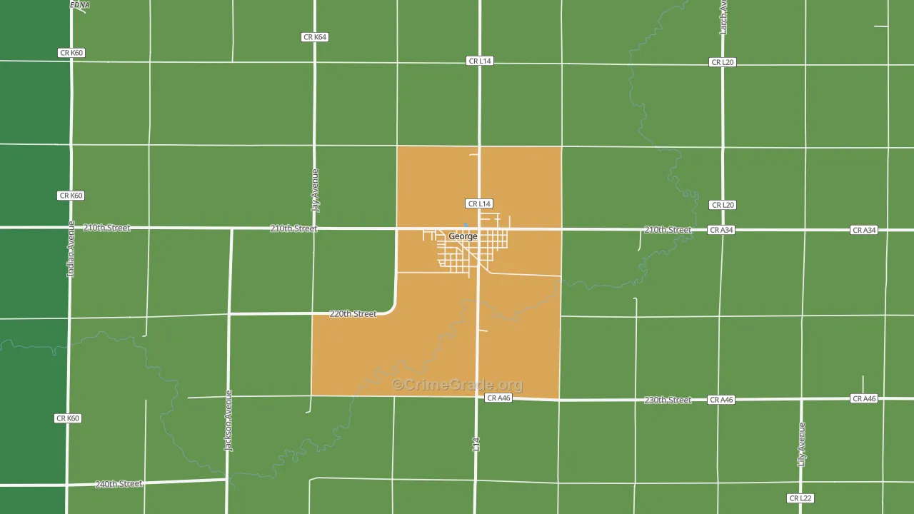 51237, IA Map of Theft Rates