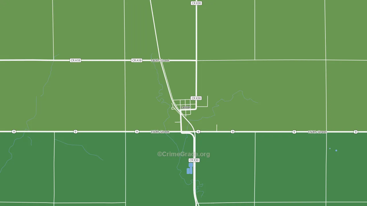 51242, IA Map of Theft Rates