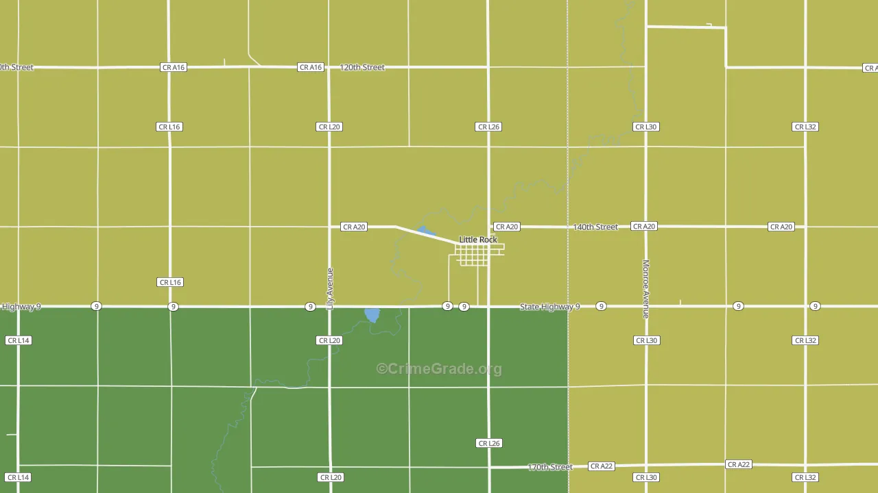 51243, IA Map of Theft Rates