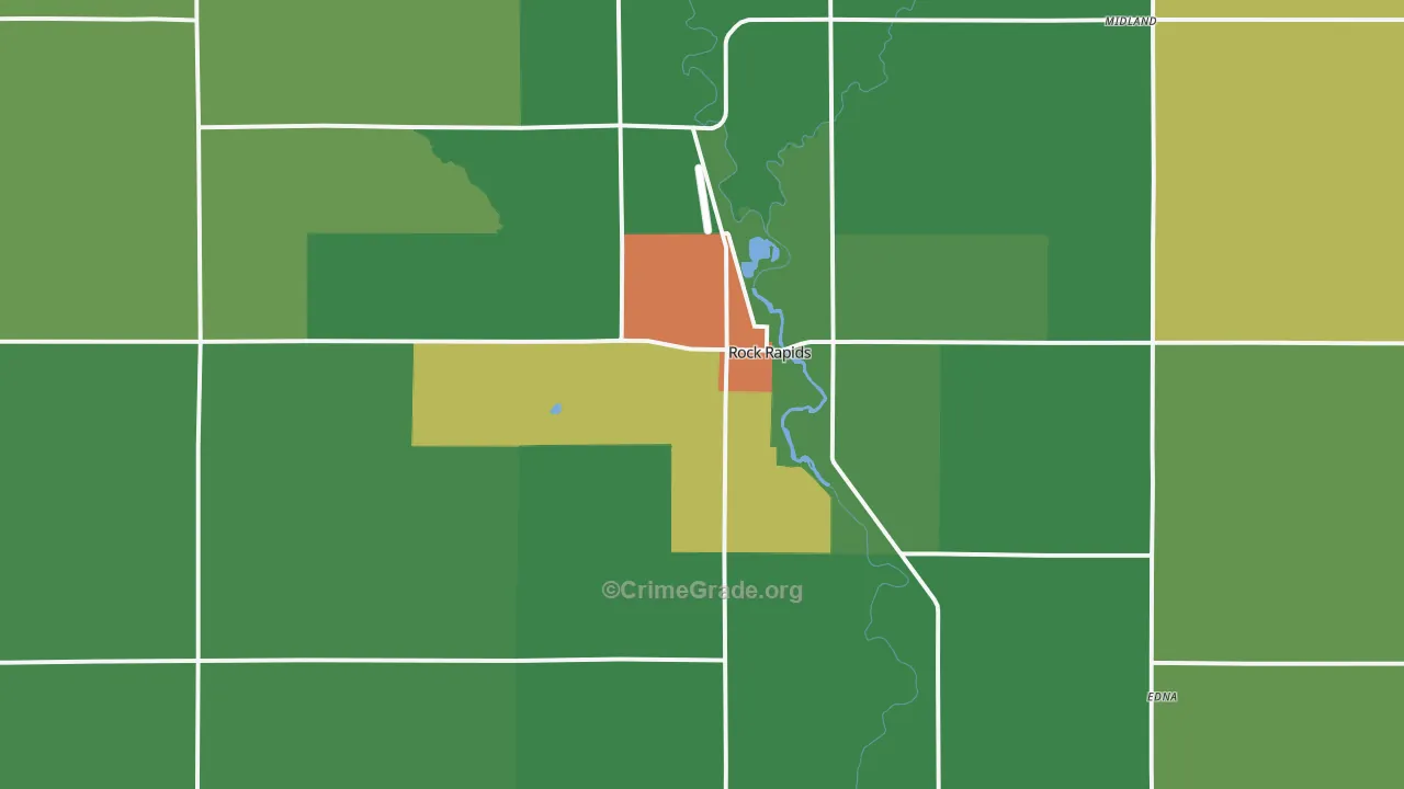 51246, IA Map of Theft Rates