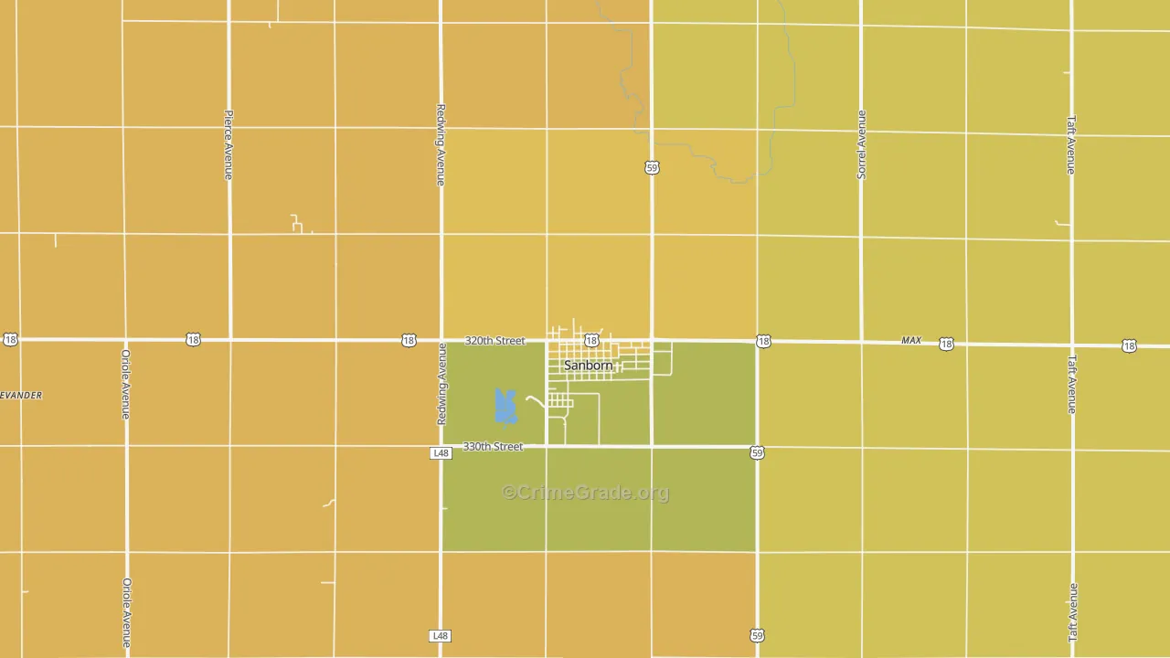 51248, IA Map of Theft Rates