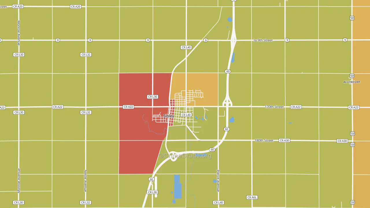 51249, IA Map of Theft Rates