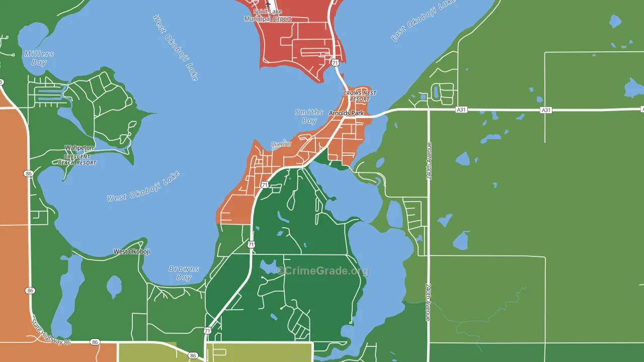 51331, IA Map of Theft Rates