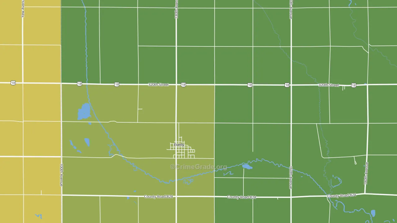 51338, IA Map of Theft Rates