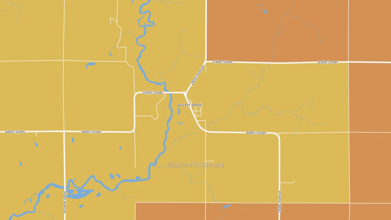 51341, IA Map of Theft Rates