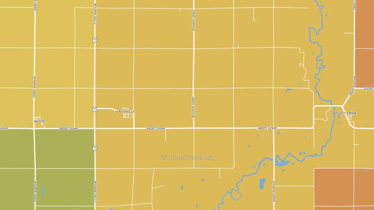 51343, IA Map of Theft Rates