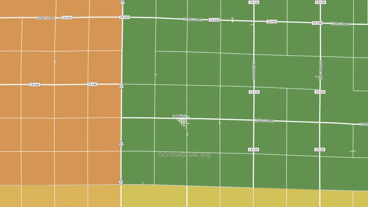 51350, IA Map of Theft Rates