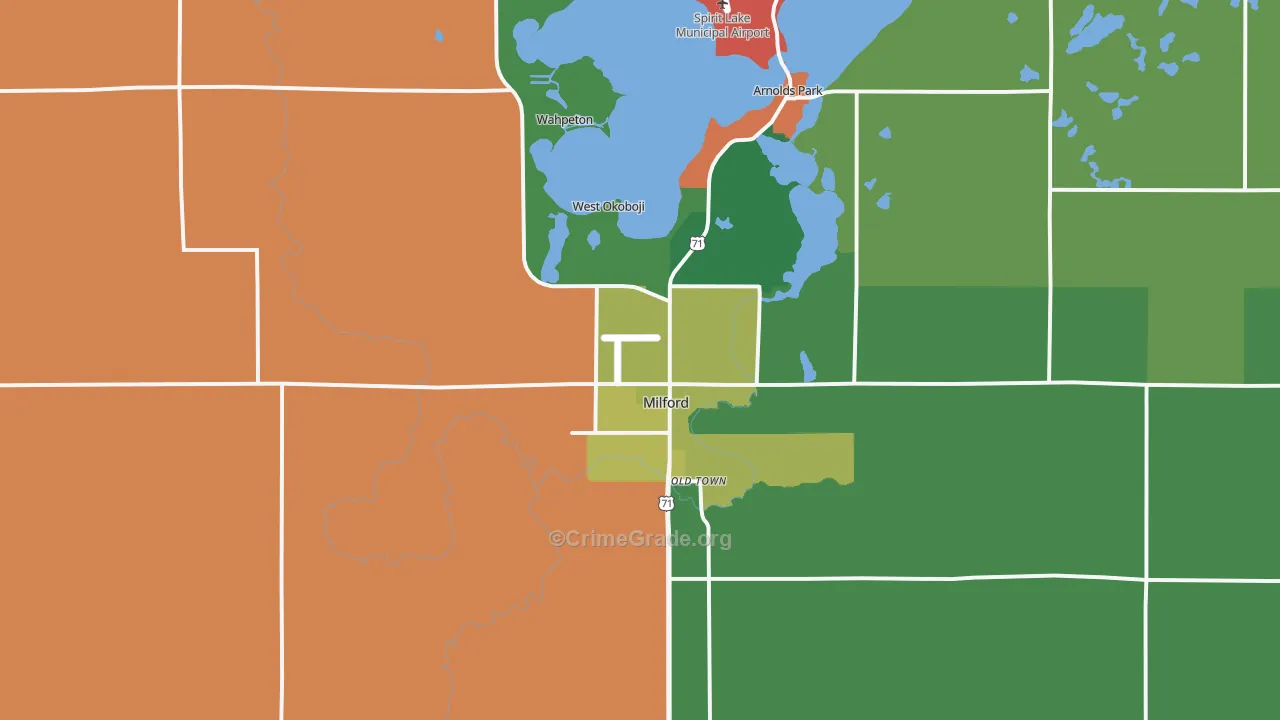 51351, IA Map of Theft Rates