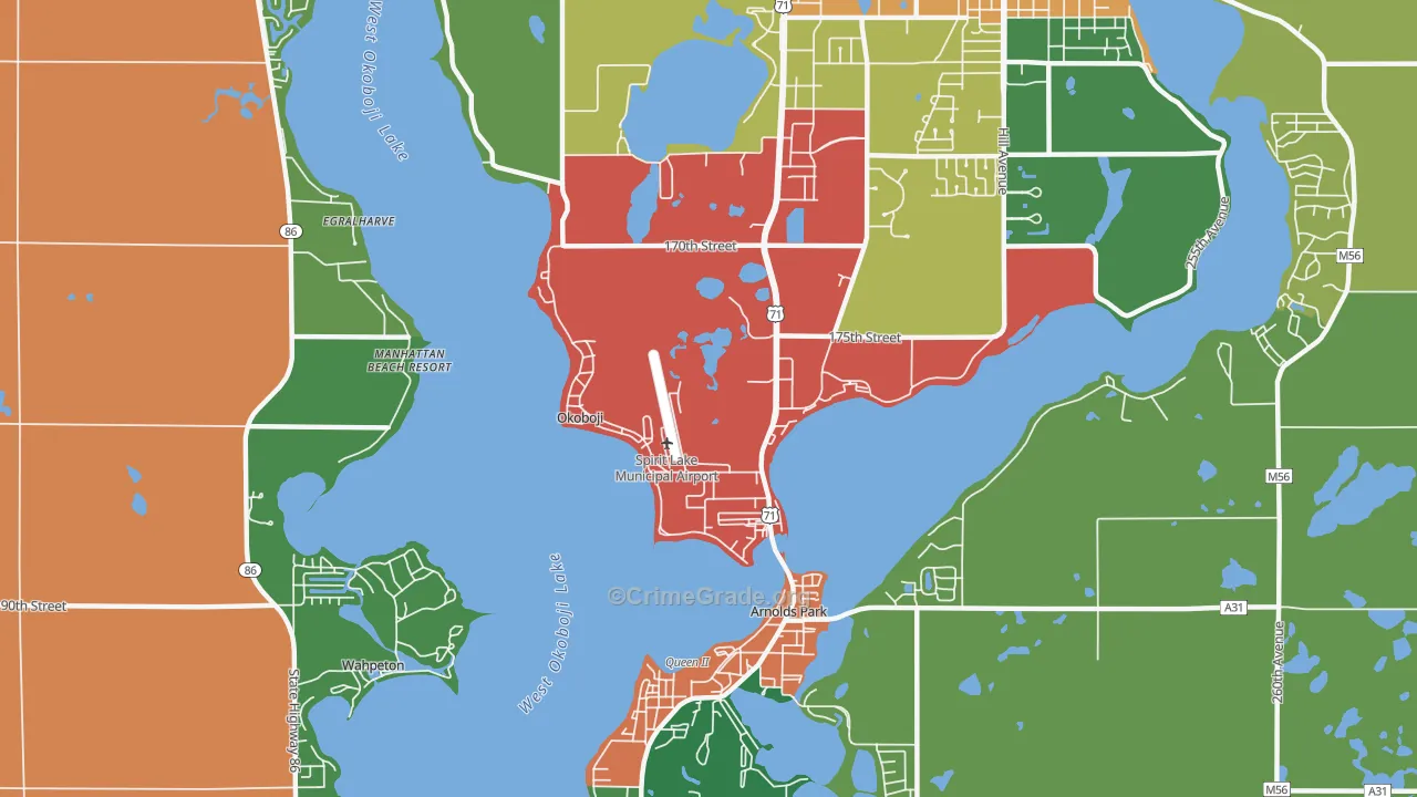 51355, IA Map of Theft Rates