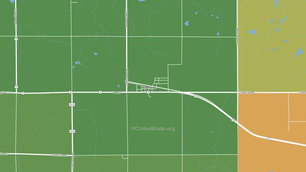 51363, IA Map of Theft Rates