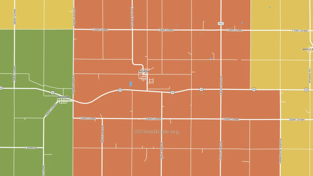 51430, IA Map of Theft Rates