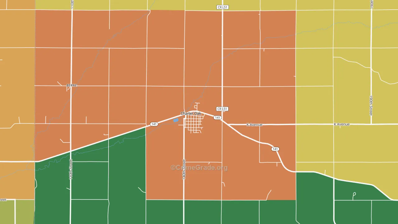 51439, IA Map of Theft Rates