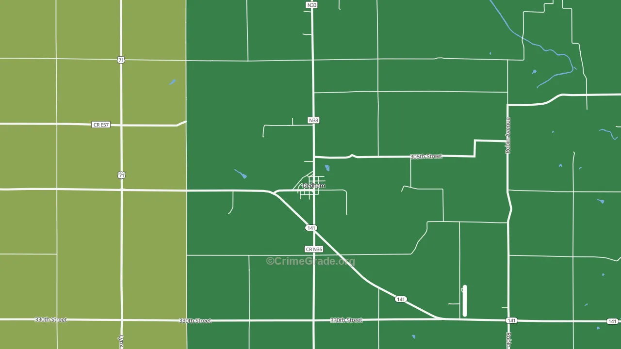 51440, IA Map of Theft Rates