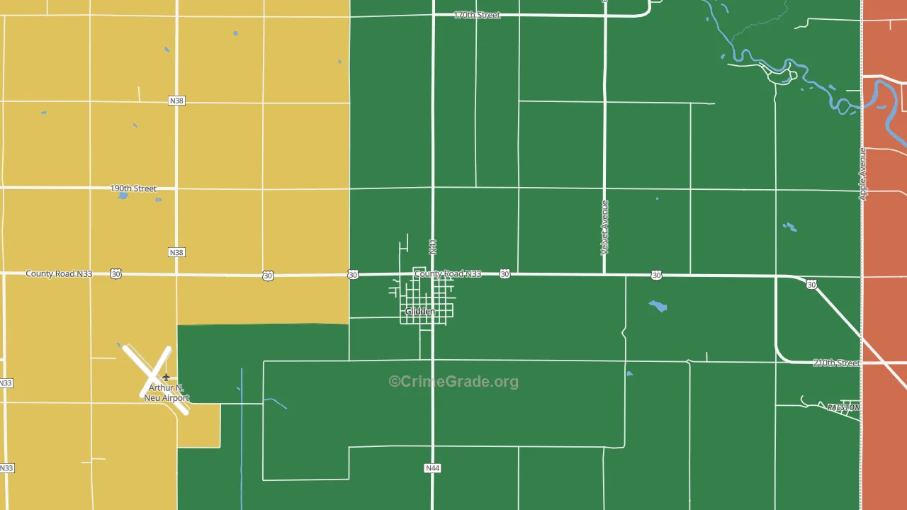 51443, IA Map of Theft Rates
