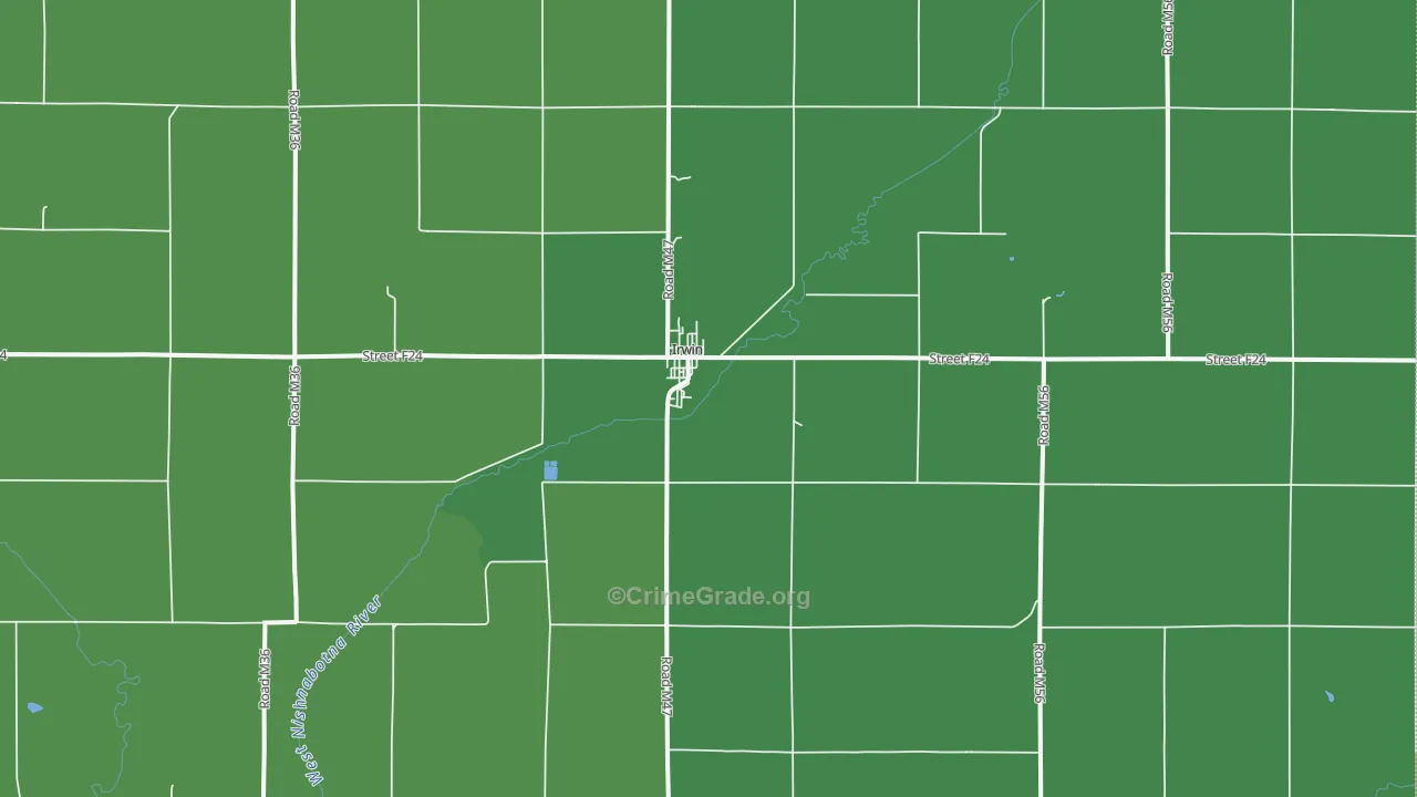 51446, IA Map of Theft Rates