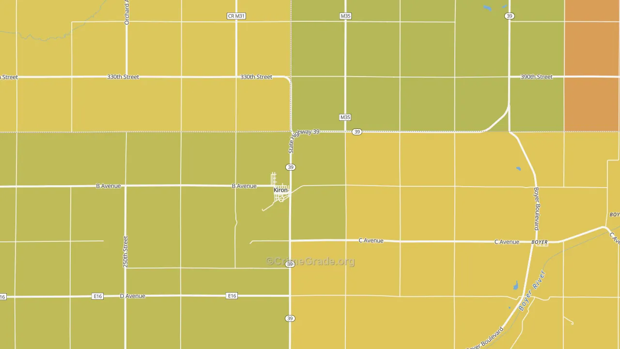 51448, IA Map of Theft Rates