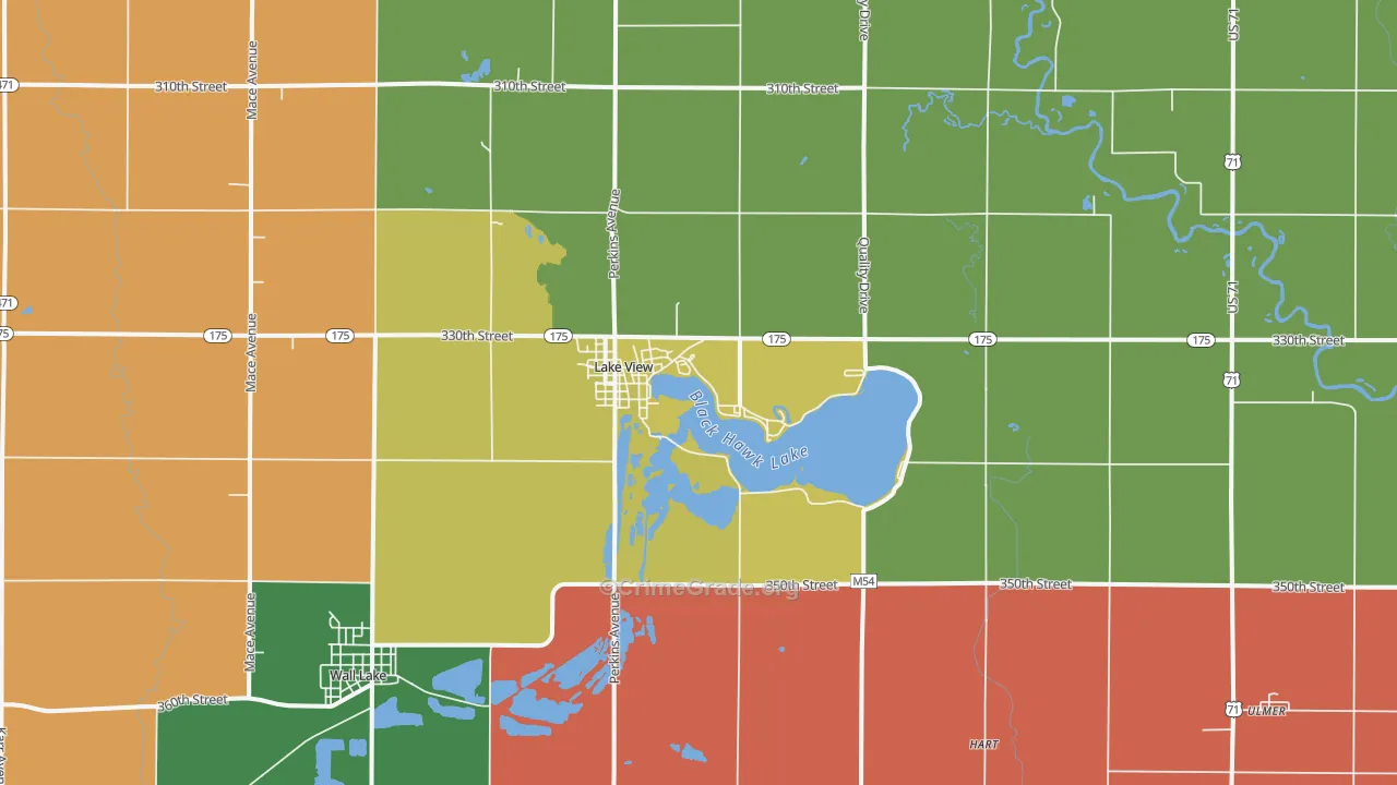 51450, IA Map of Theft Rates