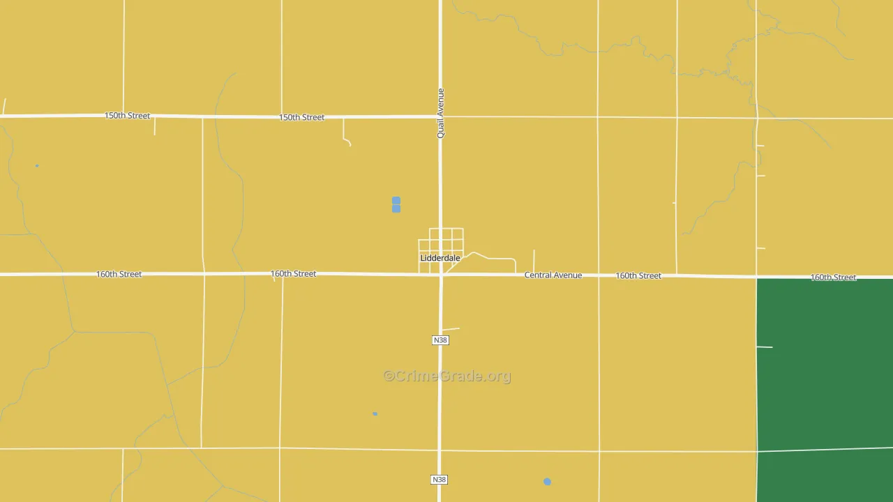 51452, IA Map of Theft Rates