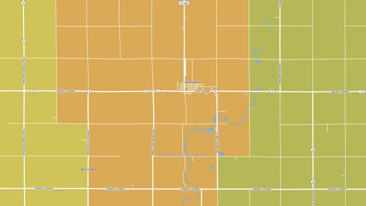 51453, IA Map of Theft Rates