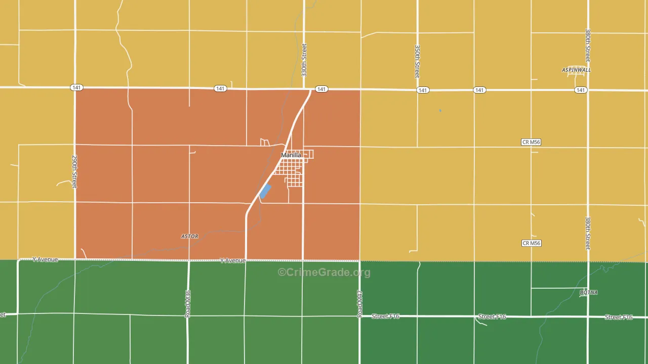 51454, IA Map of Theft Rates