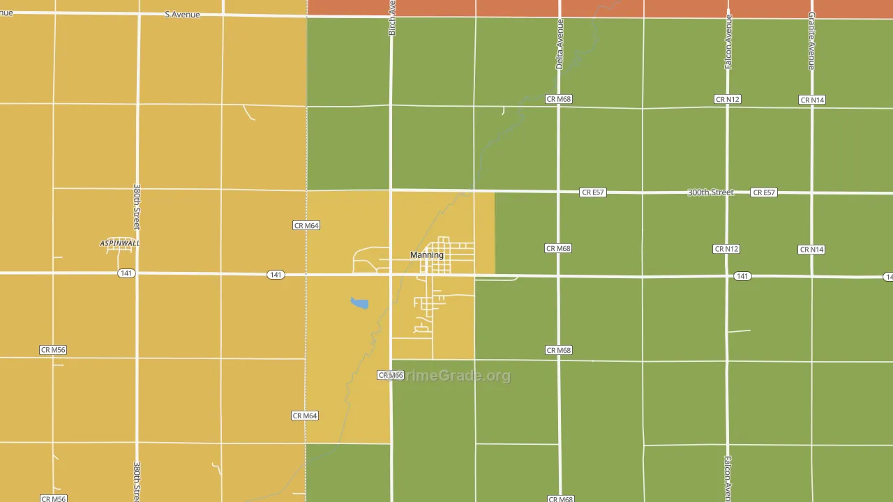 51455, IA Map of Theft Rates