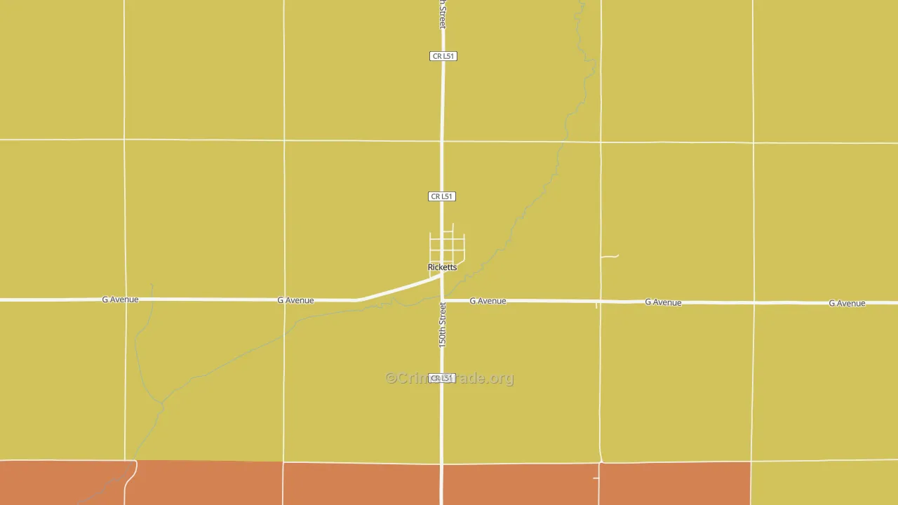 51460, IA Map of Theft Rates