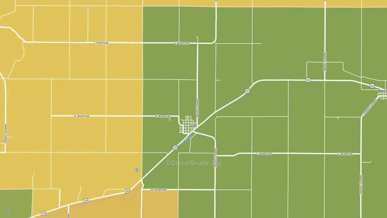 51465, IA Map of Theft Rates