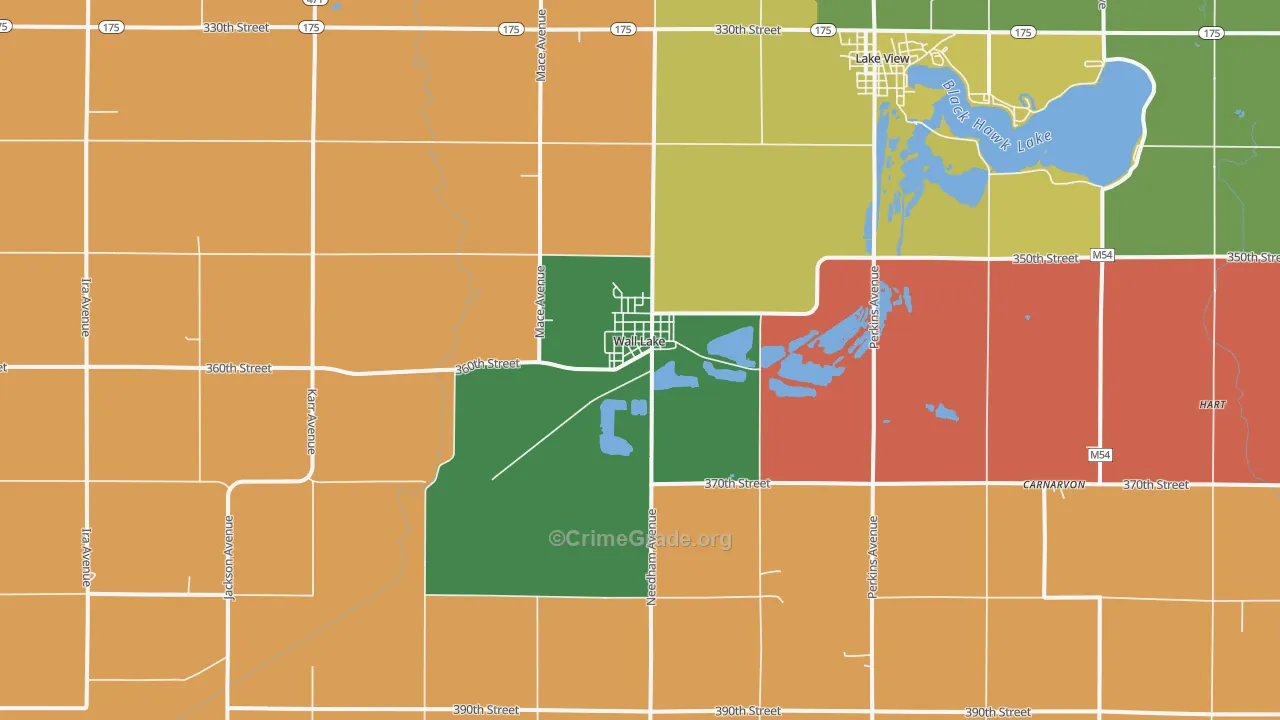 51466, IA Map of Theft Rates