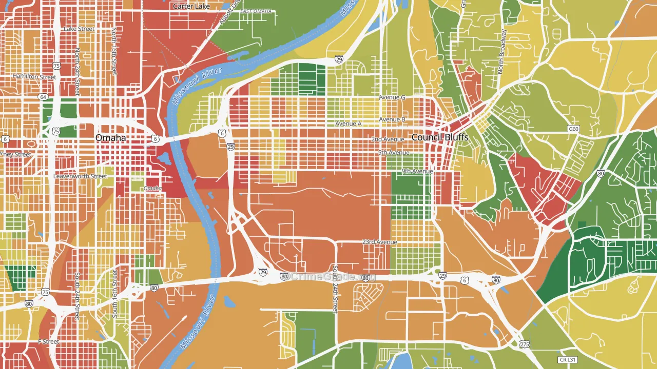 51501, IA Map of Theft Rates