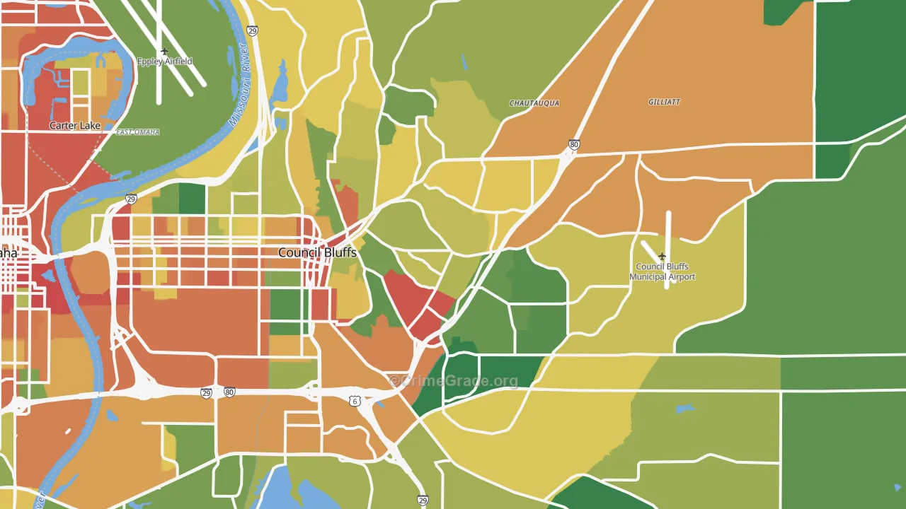 51503, IA Map of Theft Rates