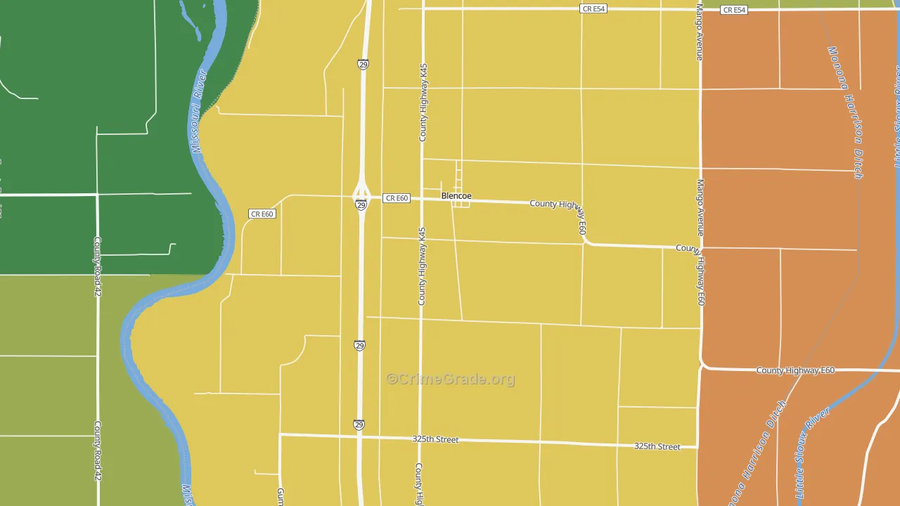 51523, IA Map of Theft Rates