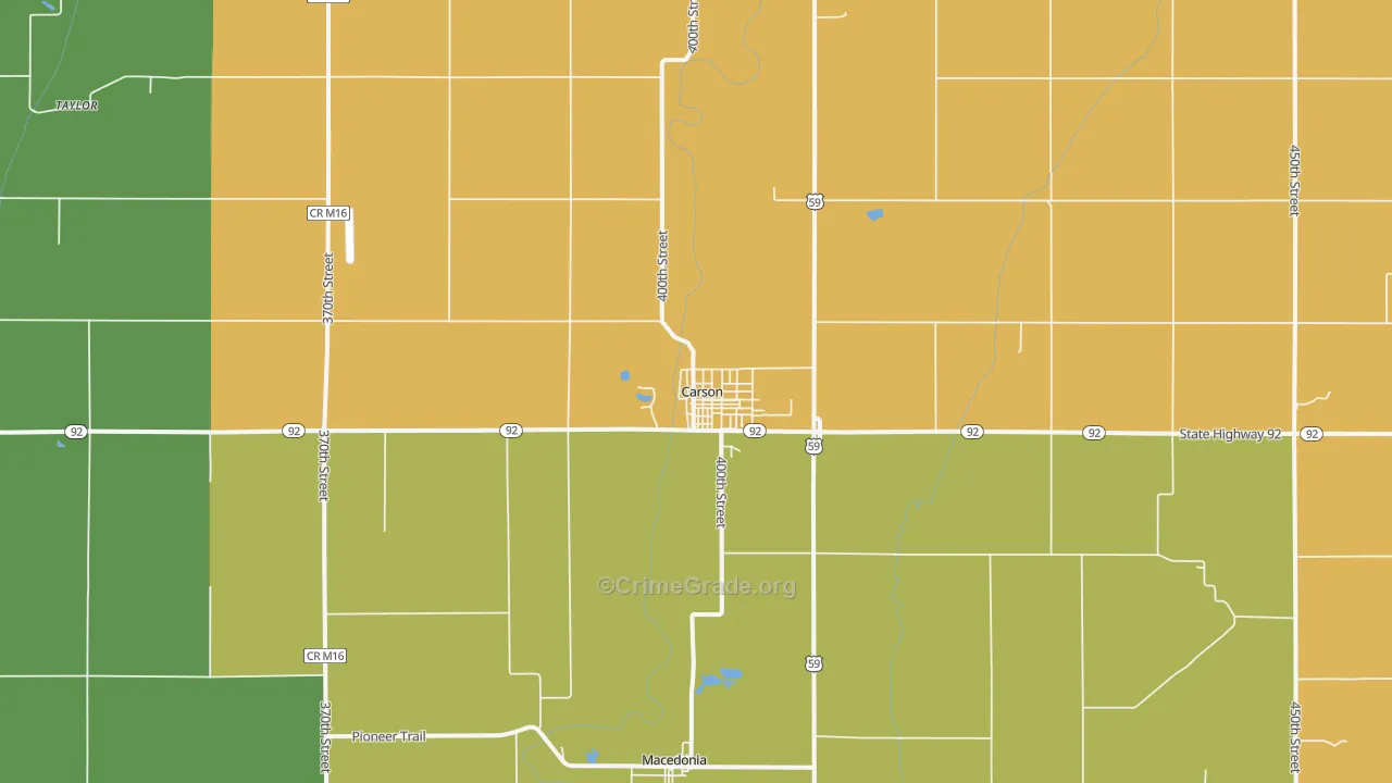 51525, IA Map of Theft Rates