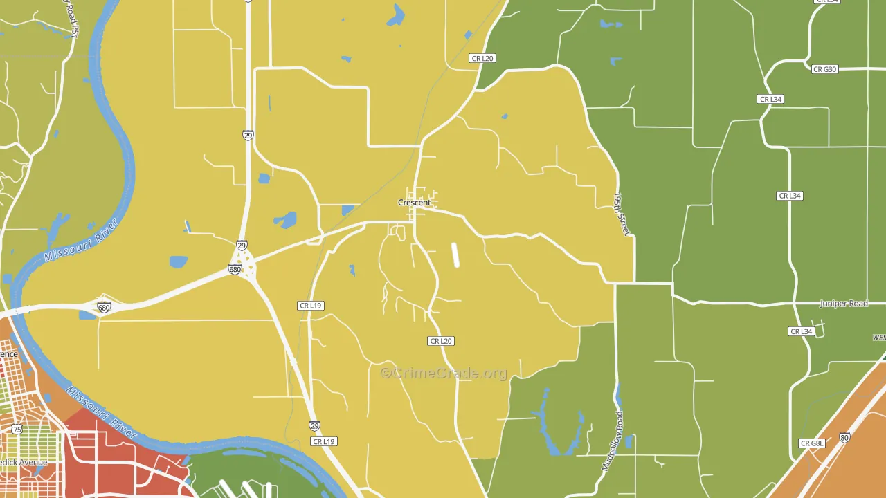 51526, IA Map of Theft Rates